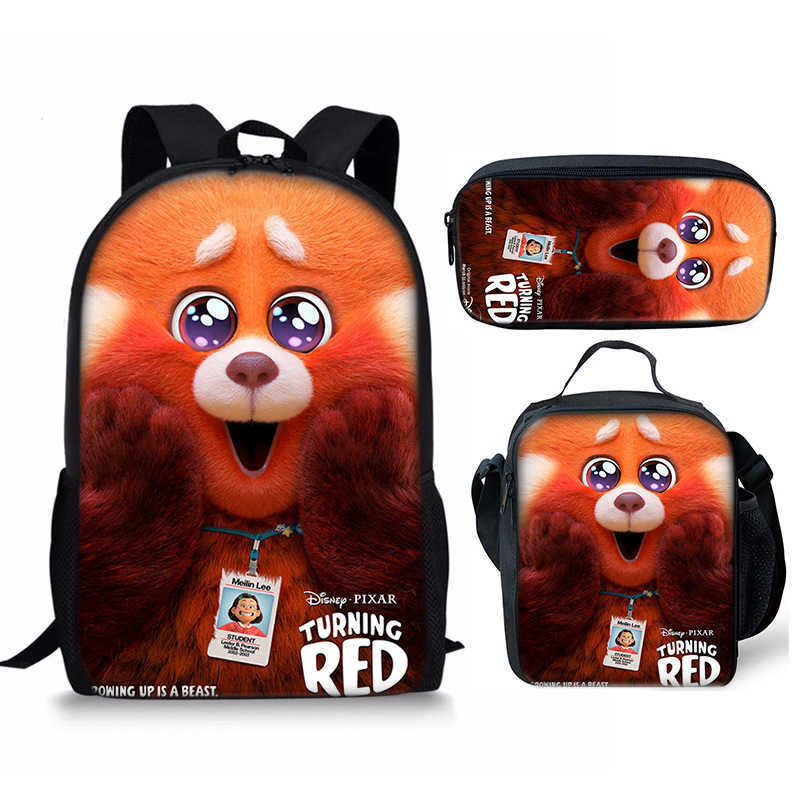 Turning Red Student School Bag Animation Three-Piece Package Bag Pencil Bag Backpack
Turning Red Student School Bag Animation Three-Piece Package Bag Pencil Bag Backpack