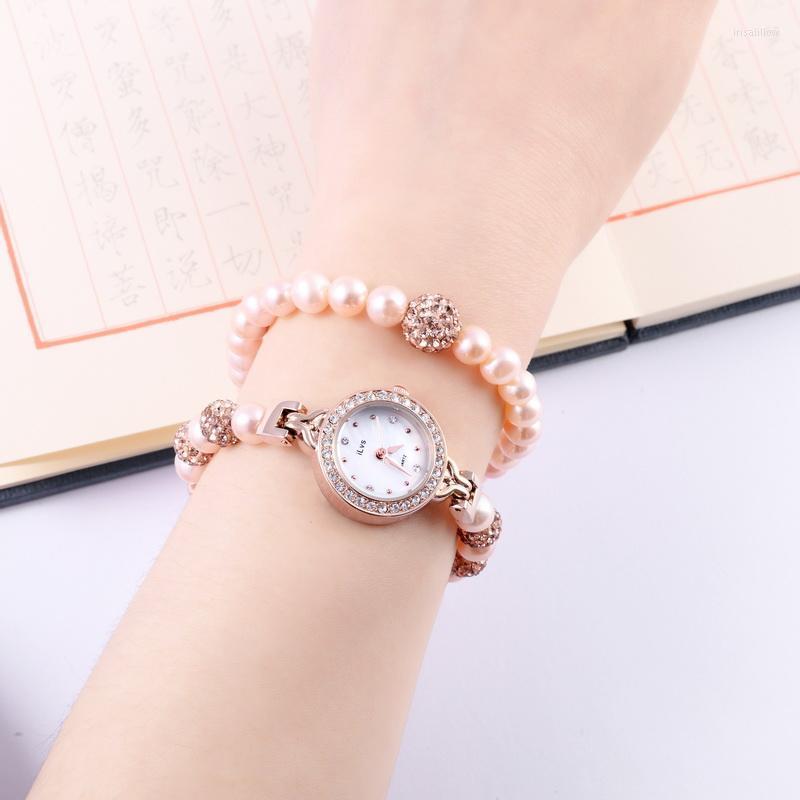 Wristwatches Women's Bracelet Watch Compact And Delicate Fashion Style Gold Pearl Waterproof Gifts For Girls Set Quartz WatchWristwatche, Silver
Wristwatches Women's Bracelet Watch Compact And Delicate Fashion Style Gold Pearl Waterproof Gifts For Girls Set Quartz WatchWristwatche, Silver