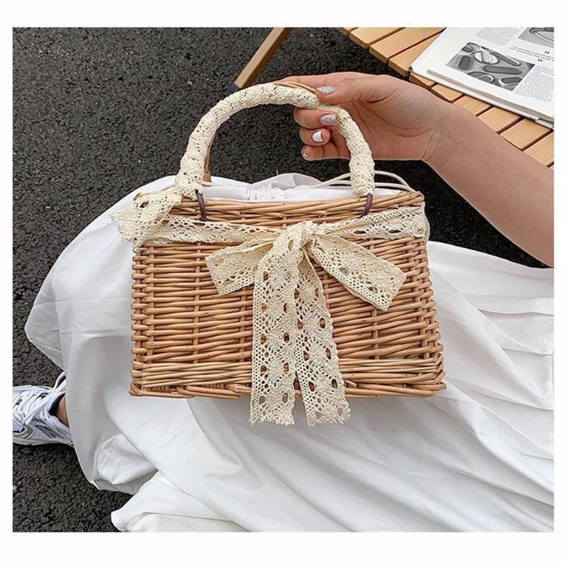 Waist Bags Straw Fashion Beach Rattan Woven Tote Handbags For Women Summer Trendy All Match Boho Style, Sky blue 
Waist Bags Straw Fashion Beach Rattan Woven Tote Handbags For Women Summer Trendy All Match Boho Style, Sky blue