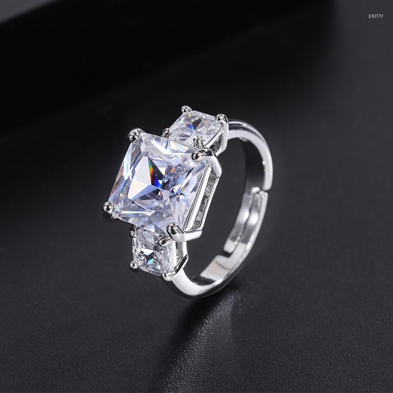 Cluster Rings Square White Crystal Adjustable Ring Women Wedding Proposal Party Luxury Vintage Jewelry Trendy Valentines Day Bridal Gift
Cluster Rings Square White Crystal Adjustable Ring Women Wedding Proposal Party Luxury Vintage Jewelry Trendy Valentines Day Bridal Gift