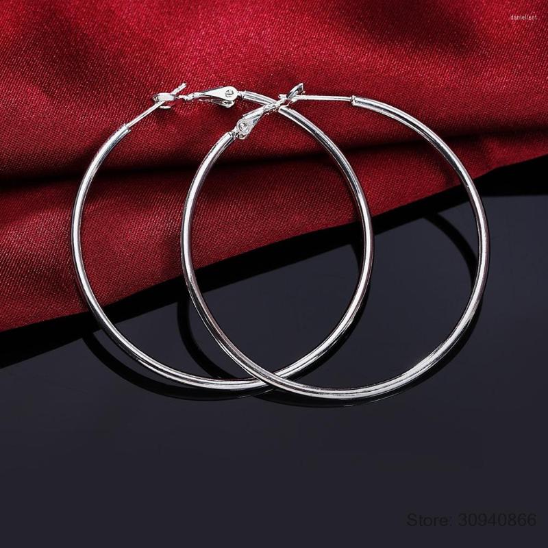 Hoop Earrings 925 Silver Creole Circle For Women Men 50MM 60MM 70MM 80MM Fashion Brincos Jewelry
Hoop Earrings 925 Silver Creole Circle For Women Men 50MM 60MM 70MM 80MM Fashion Brincos Jewelry