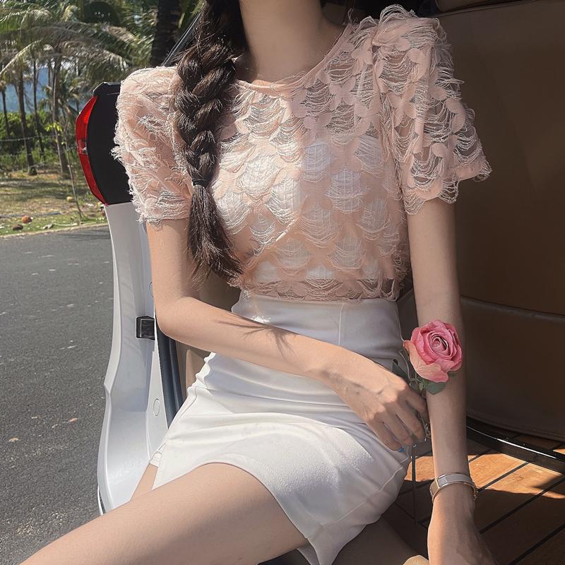 Women' T Shirts Hollow Out Small Flowers Round Collar Funny Shirt Women Short Sleeve Streetwear Tee Summer Female TopWomen, Black
Women' T Shirts Hollow Out Small Flowers Round Collar Funny Shirt Women Short Sleeve Streetwear Tee Summer Female TopWomen, Black