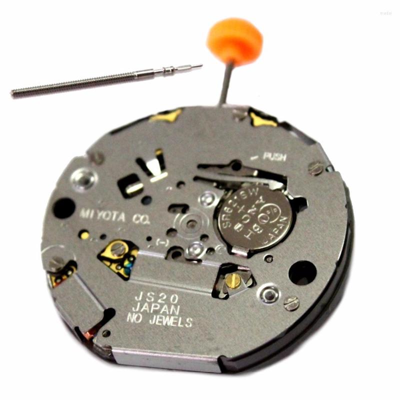 Wristwatches MIYOTA JS20 Quartz Watch Movement With Day At 3 Position MO1057A, Picture shown
Wristwatches MIYOTA JS20 Quartz Watch Movement With Day At 3 Position MO1057A, Picture shown