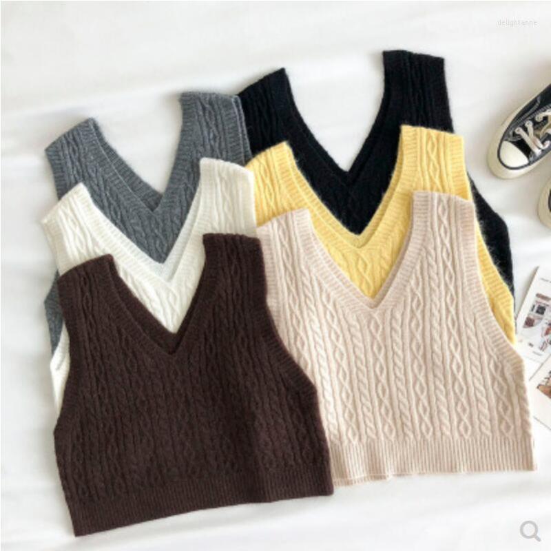 Women's Vests Women Short Knitted Sweater Sleeveless Korean Style Vest Ladies V-Neck Pullover Crop Tops Female Tank JW9837, Gray
Women's Vests Women Short Knitted Sweater Sleeveless Korean Style Vest Ladies V-Neck Pullover Crop Tops Female Tank JW9837, Gray