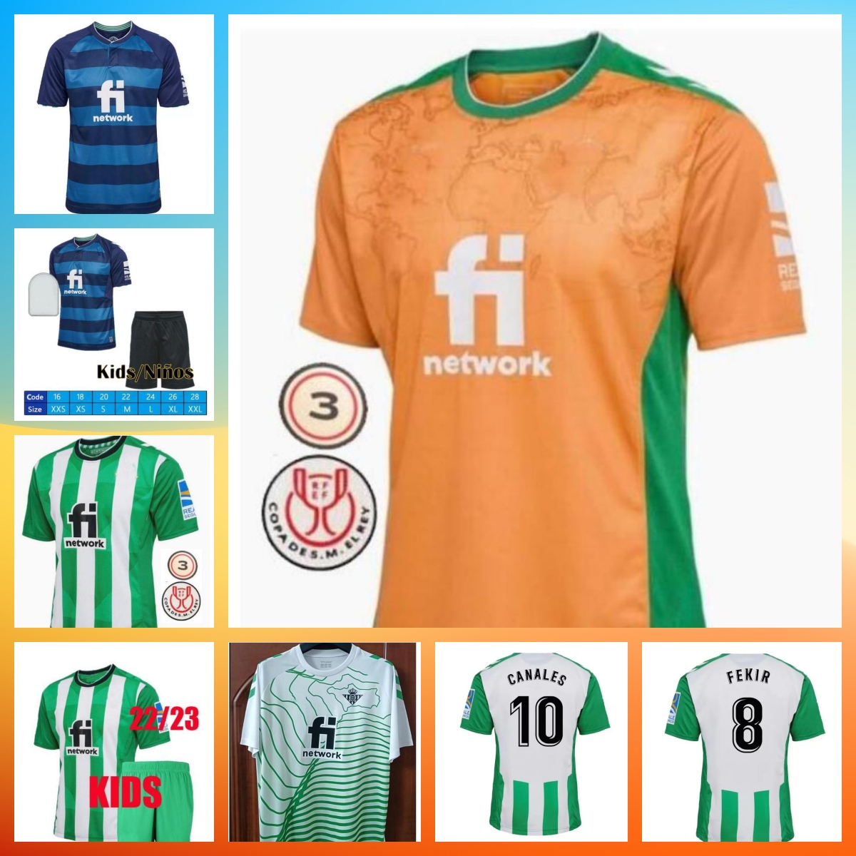 22 23 real Betis soccer Jerseys Final Copa del Rey jersey JOAQUIN B.Iglesias camiseta de futbol BARTRA TELLO A.GUARDADO CANALES Fekir 2022 2023 football shirts Men kids, 11
22 23 real Betis soccer Jerseys Final Copa del Rey jersey JOAQUIN B.Iglesias camiseta de futbol BARTRA TELLO A.GUARDADO CANALES Fekir 2022 2023 football shirts Men kids, 11