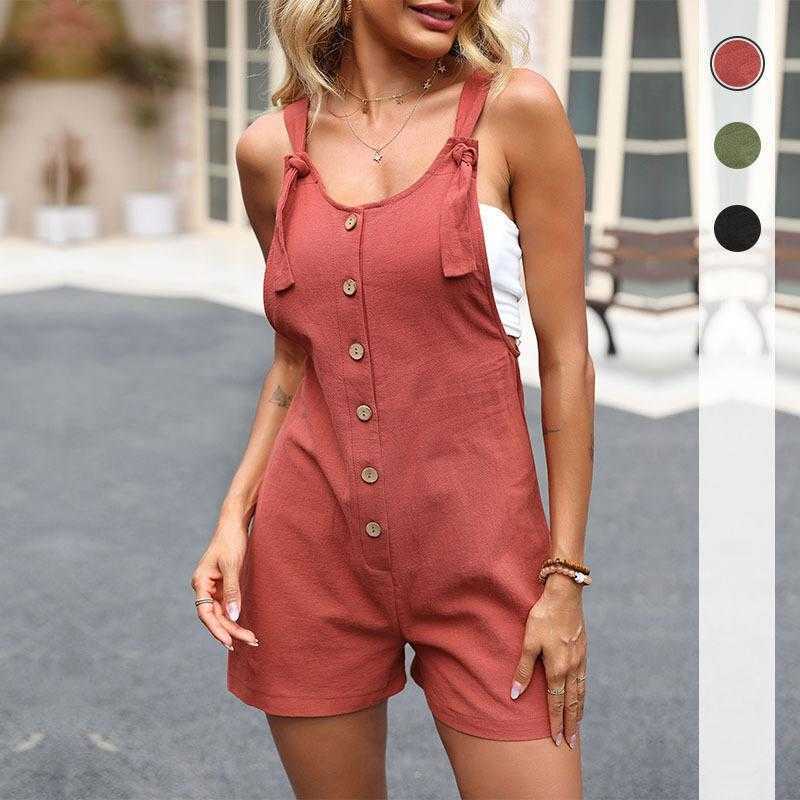Summer Fashion Womens Jumpsuit Wear Solid Color Casual Cotton Linen Suspender, Color1
Summer Fashion Womens Jumpsuit Wear Solid Color Casual Cotton Linen Suspender, Color1