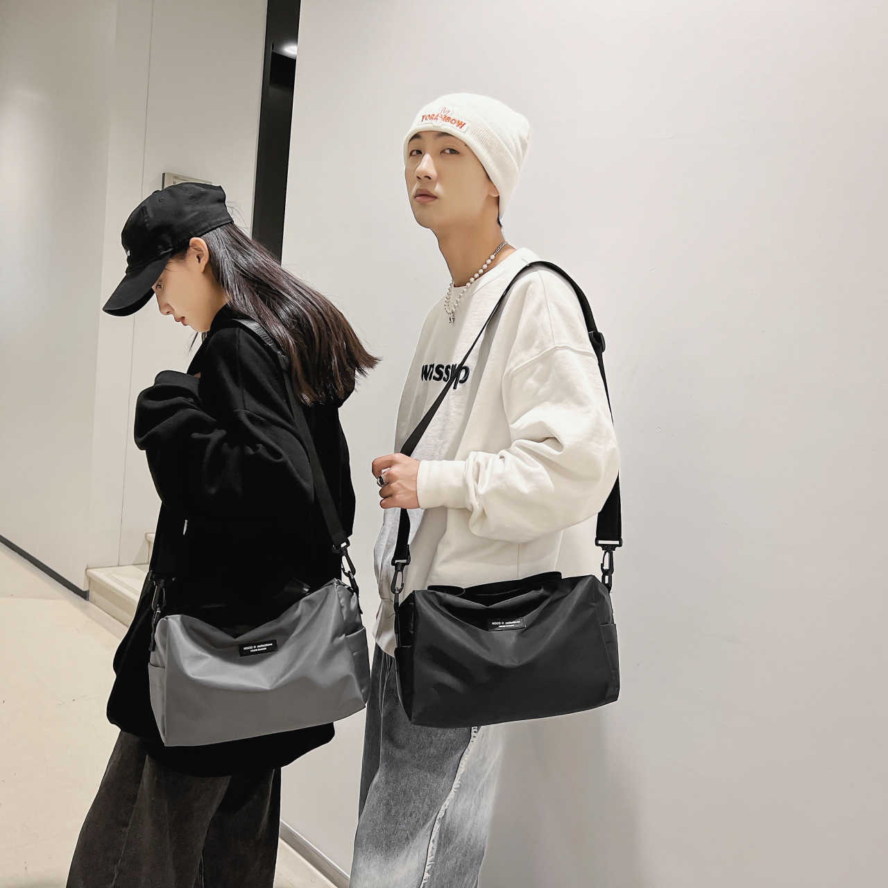 Large capacity sports bag men's ins fashion cool street travel bag new simple one Shoulder Messenger Bag, Black
Large capacity sports bag men's ins fashion cool street travel bag new simple one Shoulder Messenger Bag, Black