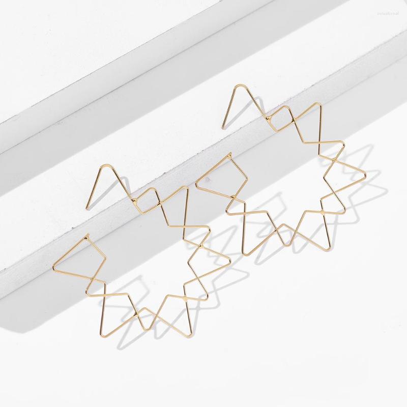 Dangle Earrings Oversize Geometric Hollow Star For Women Minimalist Simple Large Hoop Female Jewelry
Dangle Earrings Oversize Geometric Hollow Star For Women Minimalist Simple Large Hoop Female Jewelry