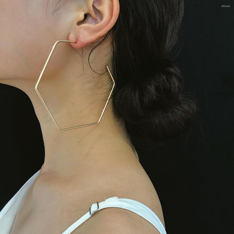 Hoop Earrings Big Hexagon For Women Trendy Simple Large Geometry 2023 Fashion Jewelry Accessories On The Ear Girls Gift
Hoop Earrings Big Hexagon For Women Trendy Simple Large Geometry 2023 Fashion Jewelry Accessories On The Ear Girls Gift