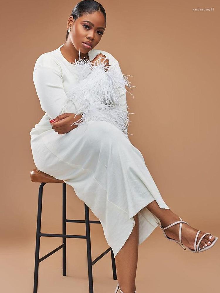 Ethnic Clothing Long African Dresses For Women With Feather Ankle Length Robes Spring Autumn Elegant Bazin Riche Dress Vestidos 2023
Ethnic Clothing Long African Dresses For Women With Feather Ankle Length Robes Spring Autumn Elegant Bazin Riche Dress Vestidos 2023
