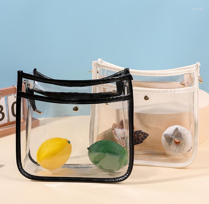 Evening Bags PVC Transparent Women's Wide Strap Female Shoulder Designer Messenger Wild Fashion Handbag For Ladies, Brown
Evening Bags PVC Transparent Women's Wide Strap Female Shoulder Designer Messenger Wild Fashion Handbag For Ladies, Brown