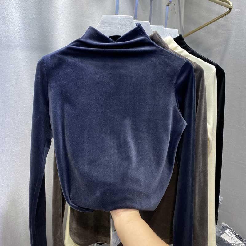 Women's T Shirts Pleuche Turtleneck Long Sleeve Slim Shirt For Women Spring Autumn Solid Color Bottoming T-shirt Top Ladies Casual Tees, Black
Women's T Shirts Pleuche Turtleneck Long Sleeve Slim Shirt For Women Spring Autumn Solid Color Bottoming T-shirt Top Ladies Casual Tees, Black