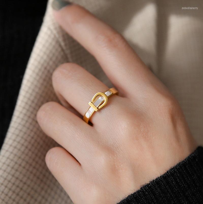 Wedding Rings 316L Stainless Steel 2023 Fashion Fine Upscale Jewelry Gold Color Natural Shell Belt Buckle Shape For Women
Wedding Rings 316L Stainless Steel 2023 Fashion Fine Upscale Jewelry Gold Color Natural Shell Belt Buckle Shape For Women