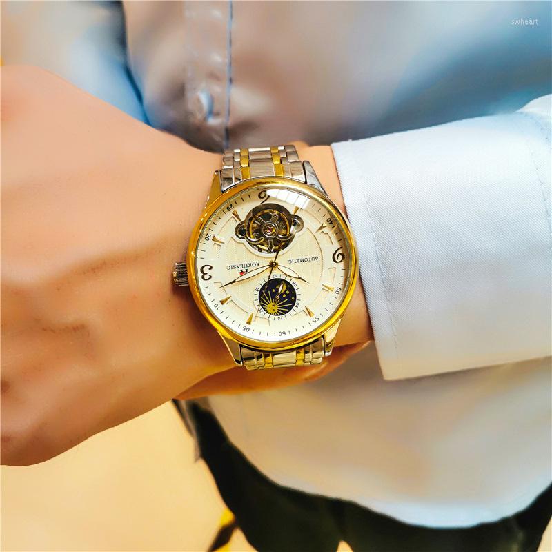 Wristwatches High-end Watch Mechanical Male Waterproof Luminous Tourbillon Automatic Fashion Trend Men's, Brown
Wristwatches High-end Watch Mechanical Male Waterproof Luminous Tourbillon Automatic Fashion Trend Men's, Brown