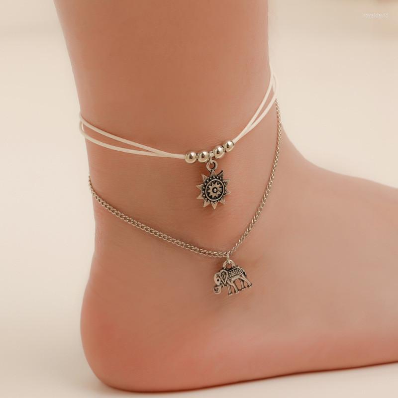 Anklets Anklet Fashion Sexy Jewelry 2023 Sliver For Women Elephant Sunflower Pendant Barefoot Ankle Bracelet On The Leg Chain
Anklets Anklet Fashion Sexy Jewelry 2023 Sliver For Women Elephant Sunflower Pendant Barefoot Ankle Bracelet On The Leg Chain