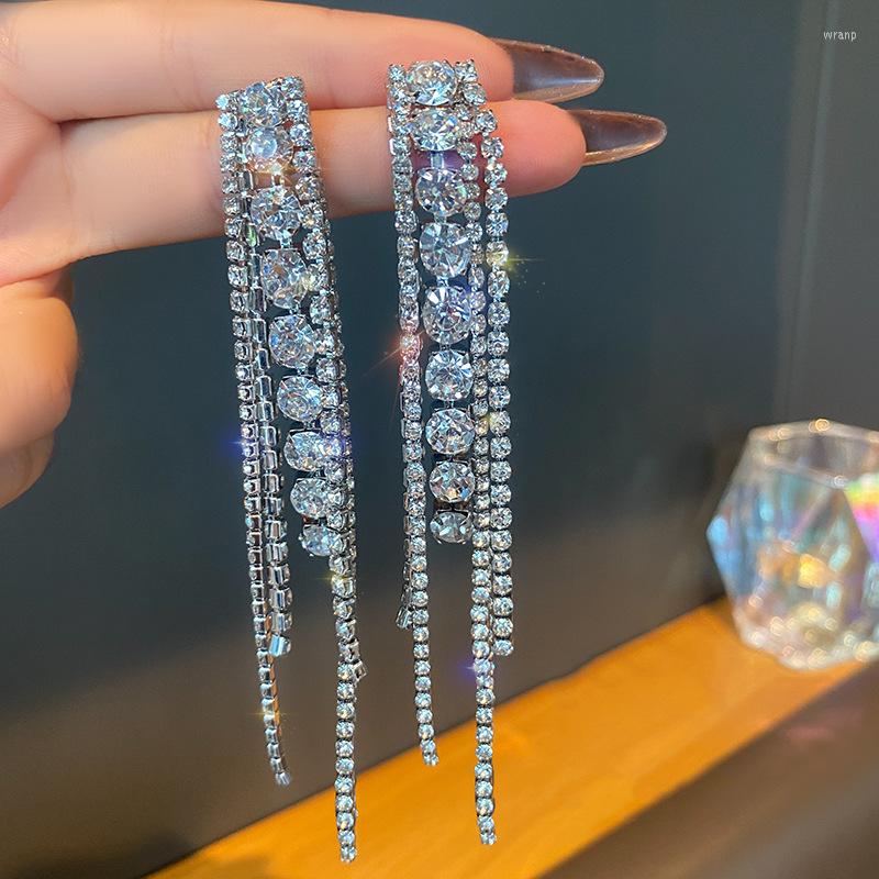 Dangle Earrings YAMEGA Shining Rhinestones For Women Korean Fashion Long Tassel Statement Weddings Jewelry Accessories Gifts
Dangle Earrings YAMEGA Shining Rhinestones For Women Korean Fashion Long Tassel Statement Weddings Jewelry Accessories Gifts