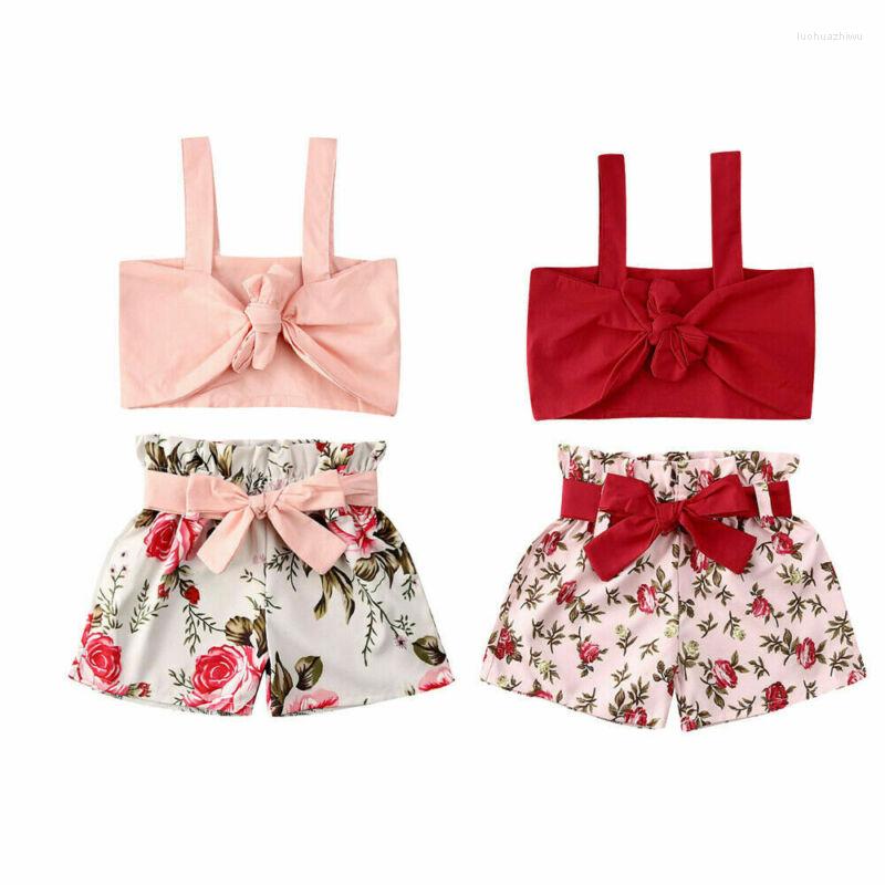 Clothing Sets Toddler Kids Baby Girl Set Fashion Sleeveless Summer Floral Clothes Bowknot Crop Tops Short Pants 1-5 Years
Clothing Sets Toddler Kids Baby Girl Set Fashion Sleeveless Summer Floral Clothes Bowknot Crop Tops Short Pants 1-5 Years