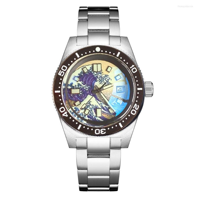 Wristwatches Tandorio 41mm Men's Watch 300m Diver AR Coating Domed Sapphire Glass PT5000 NH35 Automatic Movement Luminous Dial 316L, Black dial(no logo)
Wristwatches Tandorio 41mm Men's Watch 300m Diver AR Coating Domed Sapphire Glass PT5000 NH35 Automatic Movement Luminous Dial 316L, Black dial(no logo)