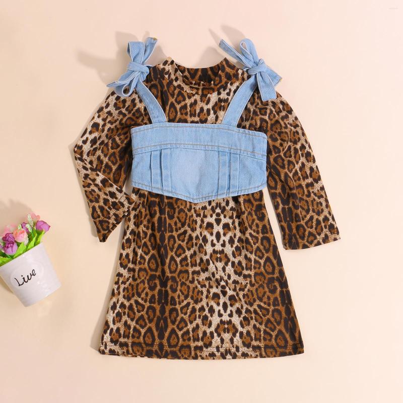 Clothing Sets 2023 Toddler Girl 2-Piece Autumn Outfit Long-Sleeved Leopard Print Bottoming Shirt A-Line Skirt Bow Tie And Denim Vest Set, Picture shown
Clothing Sets 2023 Toddler Girl 2-Piece Autumn Outfit Long-Sleeved Leopard Print Bottoming Shirt A-Line Skirt Bow Tie And Denim Vest Set, Picture shown
