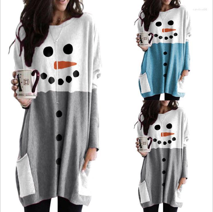 Casual Dresses Women Christmas Autumn Winter Round Neck Mini Dress Female Fashion Loose, Gray
Casual Dresses Women Christmas Autumn Winter Round Neck Mini Dress Female Fashion Loose, Gray