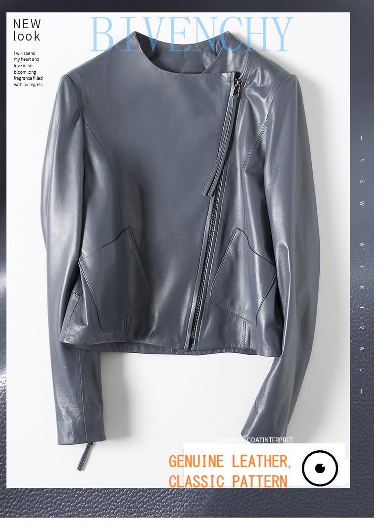 Women's Leather & Faux YR!.fashion Ladies Genuine Jackets.chic Trendy Vintage Sheepskin Motor Jackets, Gray
Women's Leather & Faux YR!.fashion Ladies Genuine Jackets.chic Trendy Vintage Sheepskin Motor Jackets, Gray
