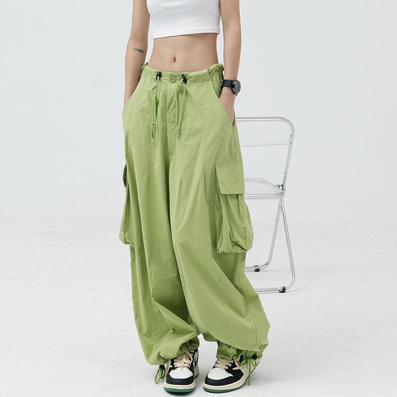 Women's Pants Feiernan Parachute Y2k Femme Hiphop Pockets Cargo Trousers Oversize Streetwear Ankle-tied Wide Leg Pantalones High Street, Black
Women's Pants Feiernan Parachute Y2k Femme Hiphop Pockets Cargo Trousers Oversize Streetwear Ankle-tied Wide Leg Pantalones High Street, Black