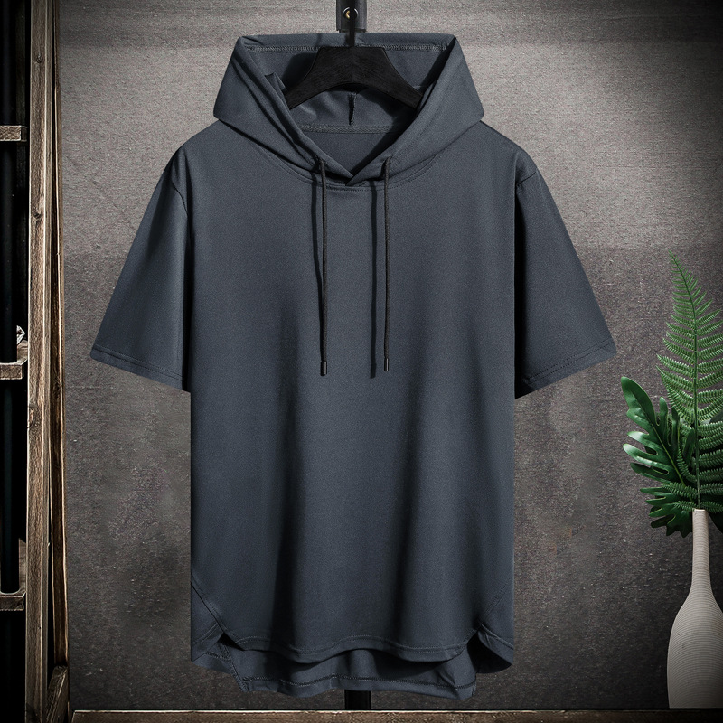Men's T-Shirts hooded short-sleeved T-shirt Men summer loose hoodie Fashion thin pullover half-sleeve sweater plus size
Men's T-Shirts hooded short-sleeved T-shirt Men summer loose hoodie Fashion thin pullover half-sleeve sweater plus size