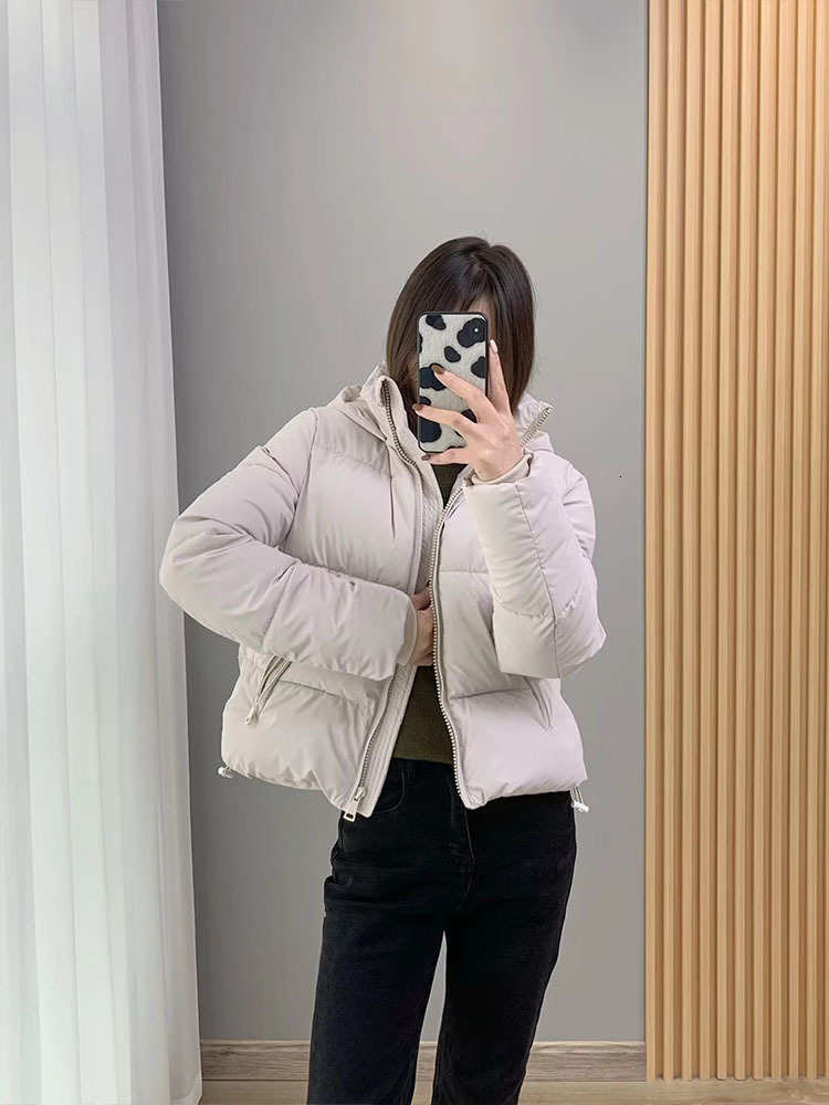 Women s Jackets BSK ZA TRF 4432709 Women Winter Fashion Warm Hooded cotton Jacket Coat Vintage Long Sleeve Zipper Female Outerwear Tops 4432 709 23022