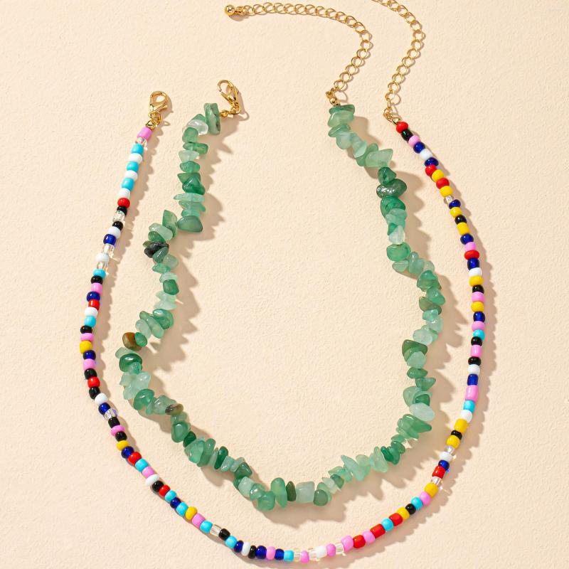 Pendant Necklaces Boho Summer Bohemia Handmade Simple Colorful Beads Gravel Natural Stones Choker Women Trendy Statement Jewelry
Pendant Necklaces Boho Summer Bohemia Handmade Simple Colorful Beads Gravel Natural Stones Choker Women Trendy Statement Jewelry