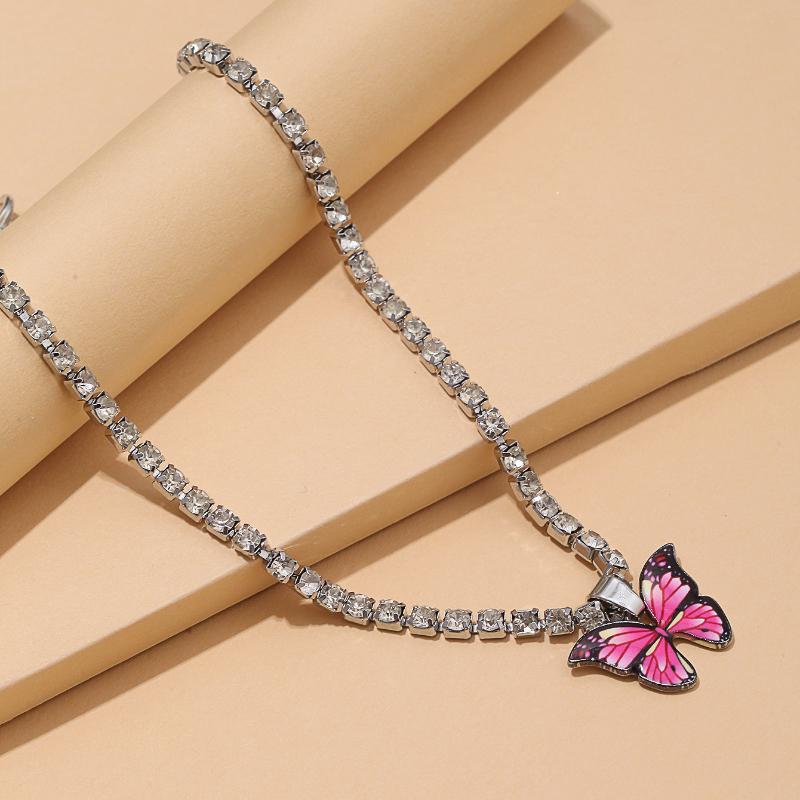 Chains Cross-border Accessories Personality Colorful Claw Chain Necklace Simple Dripping Magic Butterfly Pendant NecklaceChains
Chains Cross-border Accessories Personality Colorful Claw Chain Necklace Simple Dripping Magic Butterfly Pendant NecklaceChains