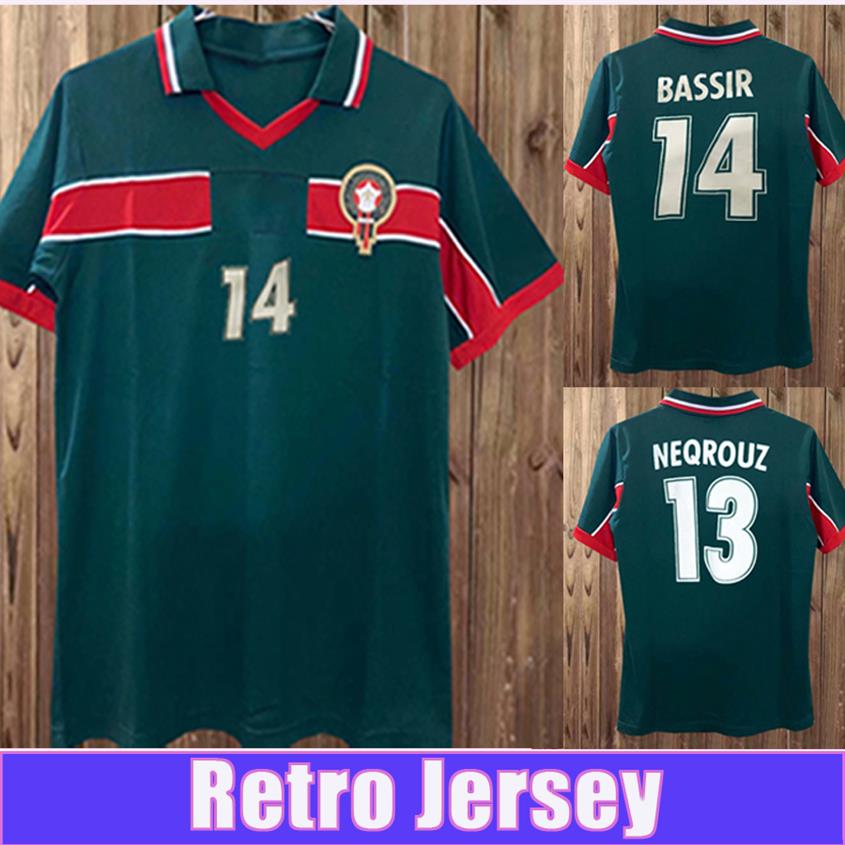 1998 Morocco National Team Mens Retro Soccer Jerseys BASSIR M HADJI ABRAMI NEQROUZ OUAKILI Home Green Football Shirt Short Sleeve2267, Fg1061 1998 home
1998 Morocco National Team Mens Retro Soccer Jerseys BASSIR M HADJI ABRAMI NEQROUZ OUAKILI Home Green Football Shirt Short Sleeve2267, Fg1061 1998 home
