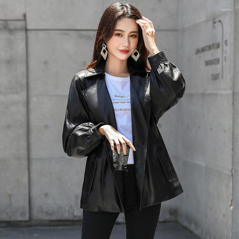 Women' Leather 2023 High Quality Real Sheepskin Jacket Women Clothes For Coat Female Cuero Genuino Zjt2672, Black
Women' Leather 2023 High Quality Real Sheepskin Jacket Women Clothes For Coat Female Cuero Genuino Zjt2672, Black