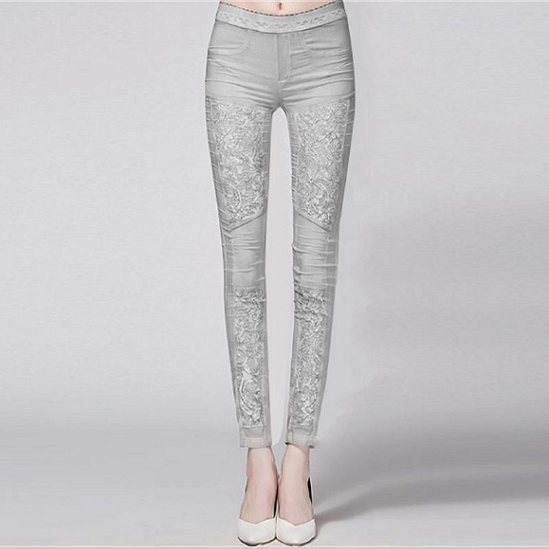 Women's Pants & Capris 95% Silk Pencil Women Elastic Waist Patchwork Lace Pockets 2 Colors Skinny Trousers Fashion Europe And America Style, Khaki
Women's Pants & Capris 95% Silk Pencil Women Elastic Waist Patchwork Lace Pockets 2 Colors Skinny Trousers Fashion Europe And America Style, Khaki