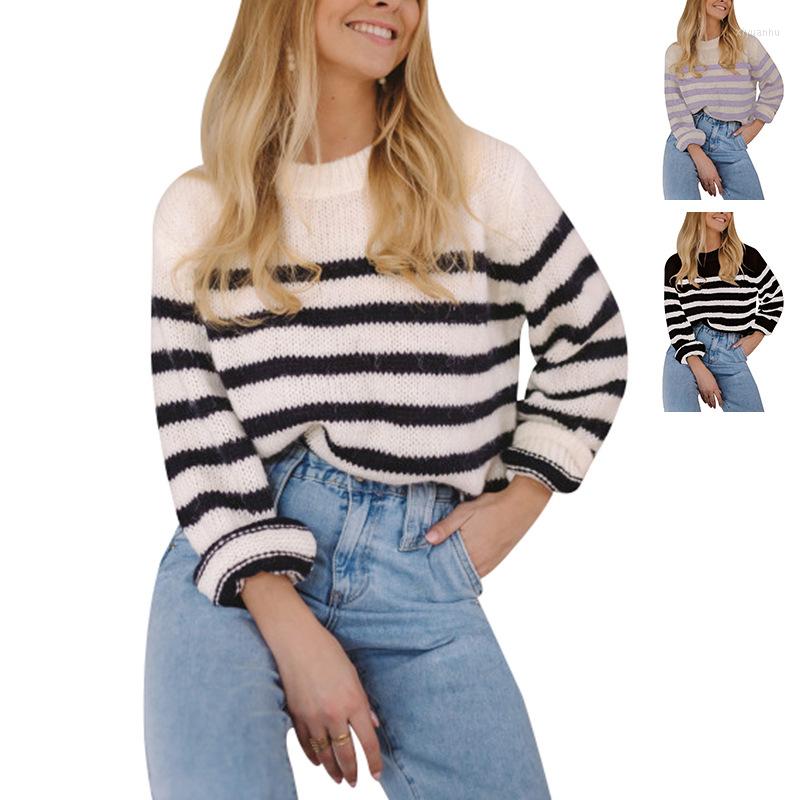 Women' Sweaters Women Stripe Sweater Autumn Winter Loose Long Sleeve Pullover Tops Ladies Knitted Casual Woman 2023, Black
Women' Sweaters Women Stripe Sweater Autumn Winter Loose Long Sleeve Pullover Tops Ladies Knitted Casual Woman 2023, Black