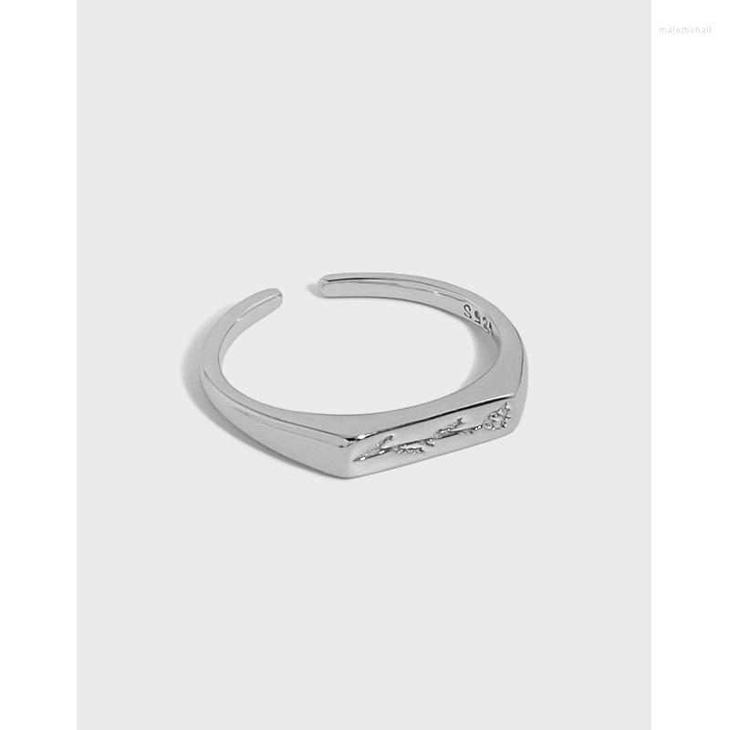 Cluster Rings Korean Version Of Ins Minority Design Geometric Square Tulip Glossy Texture S925 Sterling Silver Open Thin Ring Female
Cluster Rings Korean Version Of Ins Minority Design Geometric Square Tulip Glossy Texture S925 Sterling Silver Open Thin Ring Female