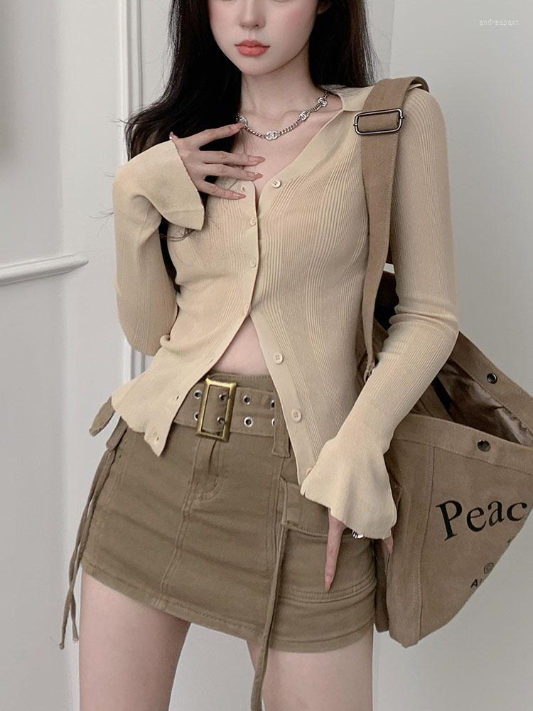 Women's Knits Slim Botton Knited Sweater Women Korean Fashion Spring Autumn Long Sleeve 2023 Female Solid Turndown Collar Coat, Nude
Women's Knits Slim Botton Knited Sweater Women Korean Fashion Spring Autumn Long Sleeve 2023 Female Solid Turndown Collar Coat, Nude