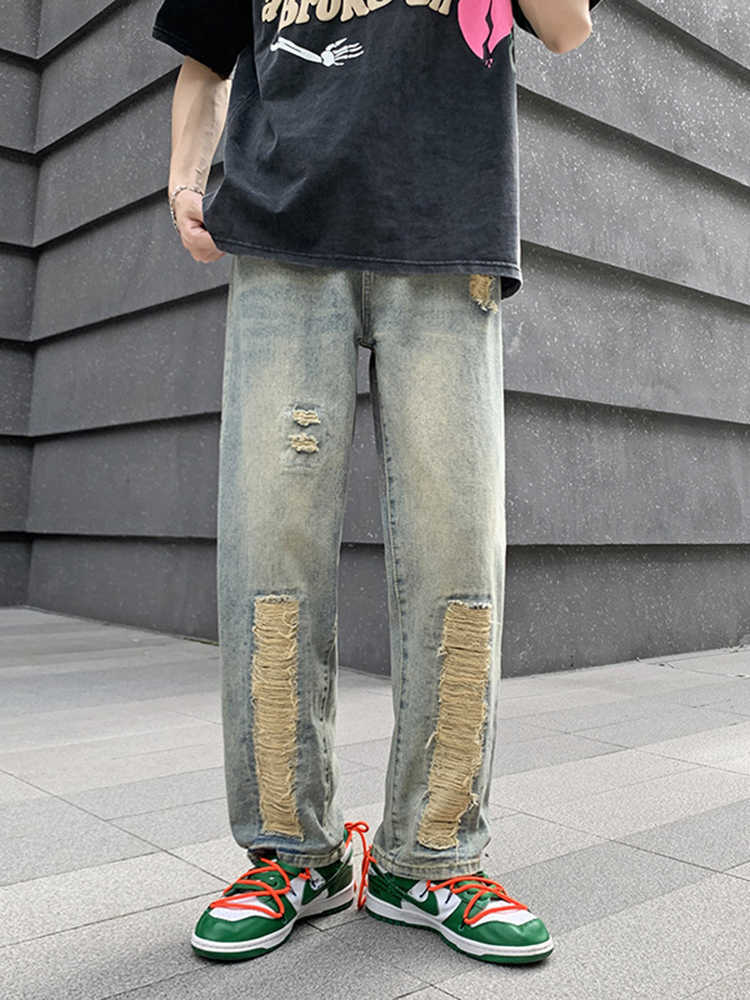 Men' Jeans Men Jeans Fashion Men Casual Pants Loose and Loose Men' Denim Trousers Hip hop Street Clothing Skateboard Neutral Jeans Denim Z0225, Blue
Men' Jeans Men Jeans Fashion Men Casual Pants Loose and Loose Men' Denim Trousers Hip hop Street Clothing Skateboard Neutral Jeans Denim Z0225, Blue