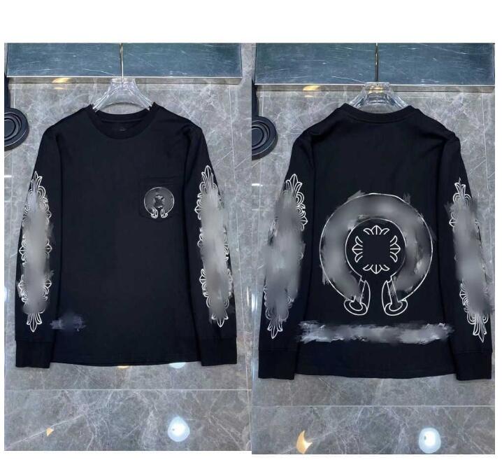 Classic Luxury Designer Long Sleeve T-shirt Heart Fashion Womens Horseshoe Sanskrit Cross Print Pullover Sweatshirts Chromes Mens Loose Hoodless Sweater 9ojj, C11
Classic Luxury Designer Long Sleeve T-shirt Heart Fashion Womens Horseshoe Sanskrit Cross Print Pullover Sweatshirts Chromes Mens Loose Hoodless Sweater 9ojj, C11