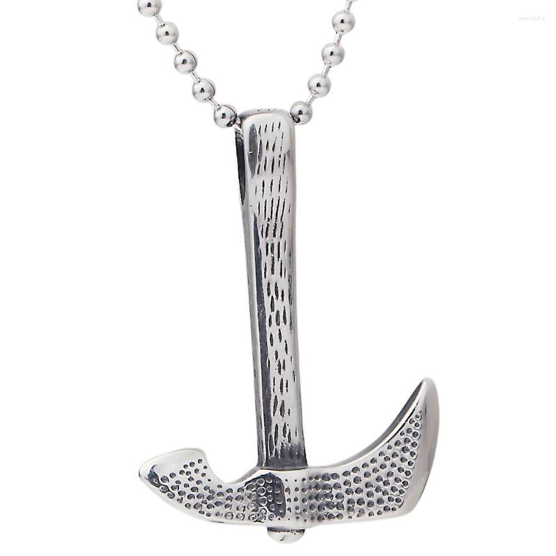 Pendant Necklaces Men's Stainless Steel Necklace Black Vintage Hammer With Beads Chain
Pendant Necklaces Men's Stainless Steel Necklace Black Vintage Hammer With Beads Chain