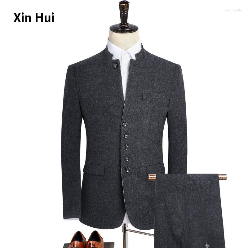 Men's Suits Men's Suit European Version Woolen Thick Business Casual Wedding Chinese Style Undefined Tunic, Picture color
Men's Suits Men's Suit European Version Woolen Thick Business Casual Wedding Chinese Style Undefined Tunic, Picture color
