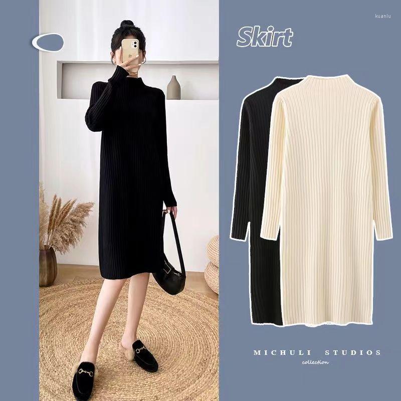 Casual Dresses 2023 Knitted Women Spring Turtleneck Solid Color Mujer Sweater Dress Loose Mid-Length Long Sleeve Knee-Length Base Femme, Black
Casual Dresses 2023 Knitted Women Spring Turtleneck Solid Color Mujer Sweater Dress Loose Mid-Length Long Sleeve Knee-Length Base Femme, Black