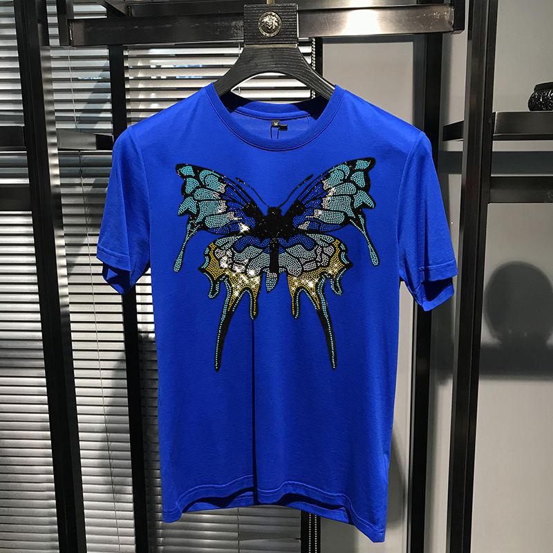 Men's T Shirts T-Shirt Pure Cotton Top Quality Casual Butterfly Diamond Short Sleeve Shiny Hip-Hop O-NeckMen's, As shown asian size
Men's T Shirts T-Shirt Pure Cotton Top Quality Casual Butterfly Diamond Short Sleeve Shiny Hip-Hop O-NeckMen's, As shown asian size