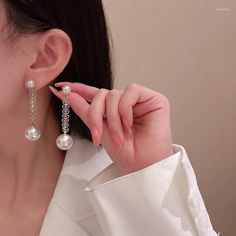Dangle Earrings Retro Wheat Ear Metal Chain Pearl For Women's Temperament Long Pendant 925 Silver Needle Jewelry
Dangle Earrings Retro Wheat Ear Metal Chain Pearl For Women's Temperament Long Pendant 925 Silver Needle Jewelry