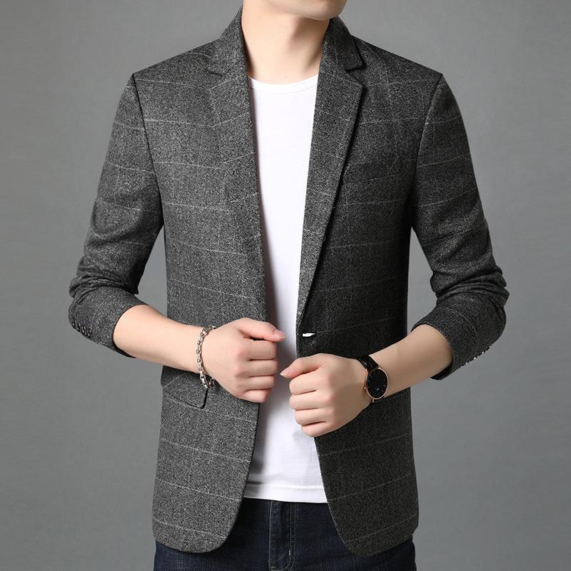Men's Suits & Blazers Casual Designer Slim Top Brand Quality Fit Plaid Fashion Party Jackets For Men One Button Suit Coat Clothing Homme, Navy blue
Men's Suits & Blazers Casual Designer Slim Top Brand Quality Fit Plaid Fashion Party Jackets For Men One Button Suit Coat Clothing Homme, Navy blue