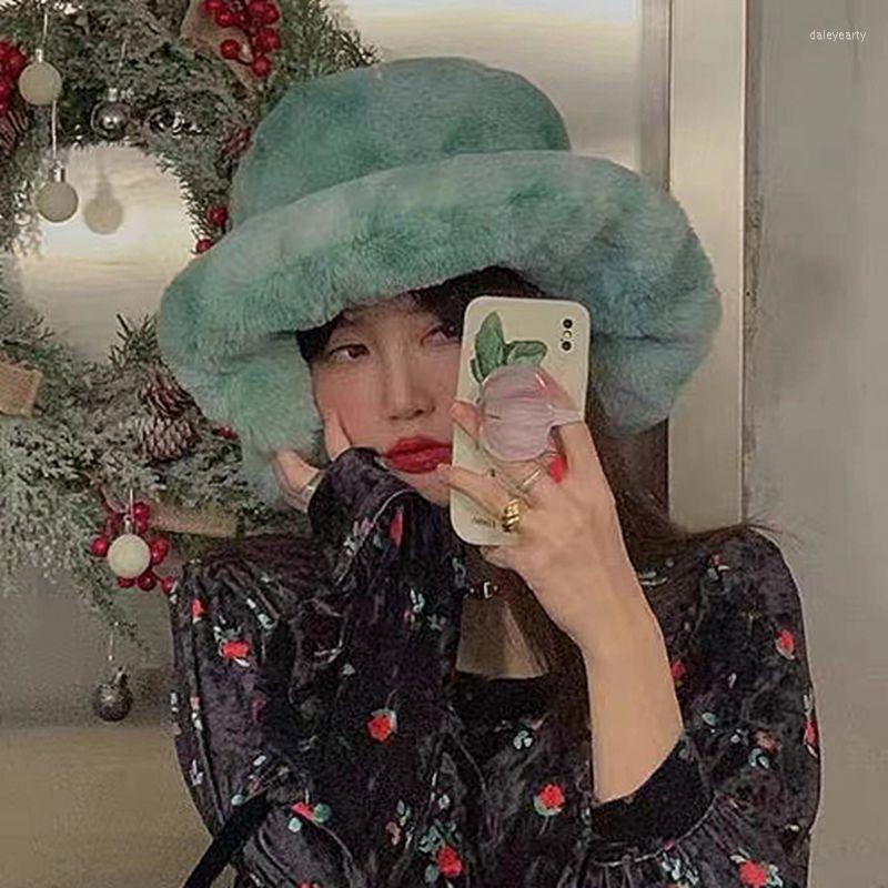 Berets Autumn And Winter Large Plush Mushroom Cloud Hat Fashion Imitation Fur Fisherman Warm Bucket Tide, Mint green
Berets Autumn And Winter Large Plush Mushroom Cloud Hat Fashion Imitation Fur Fisherman Warm Bucket Tide, Mint green