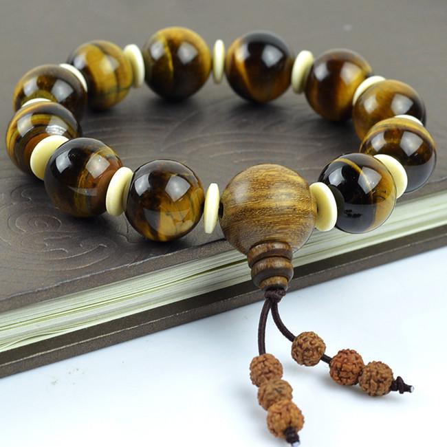 Strand Beaded Strands Fine Jewelry Grade A Natural Tiger Eye Stone Bracelet Beads 16mm Gem Bracelets Men Sandalwood Buddha Head 0498Beaded
Strand Beaded Strands Fine Jewelry Grade A Natural Tiger Eye Stone Bracelet Beads 16mm Gem Bracelets Men Sandalwood Buddha Head 0498Beaded