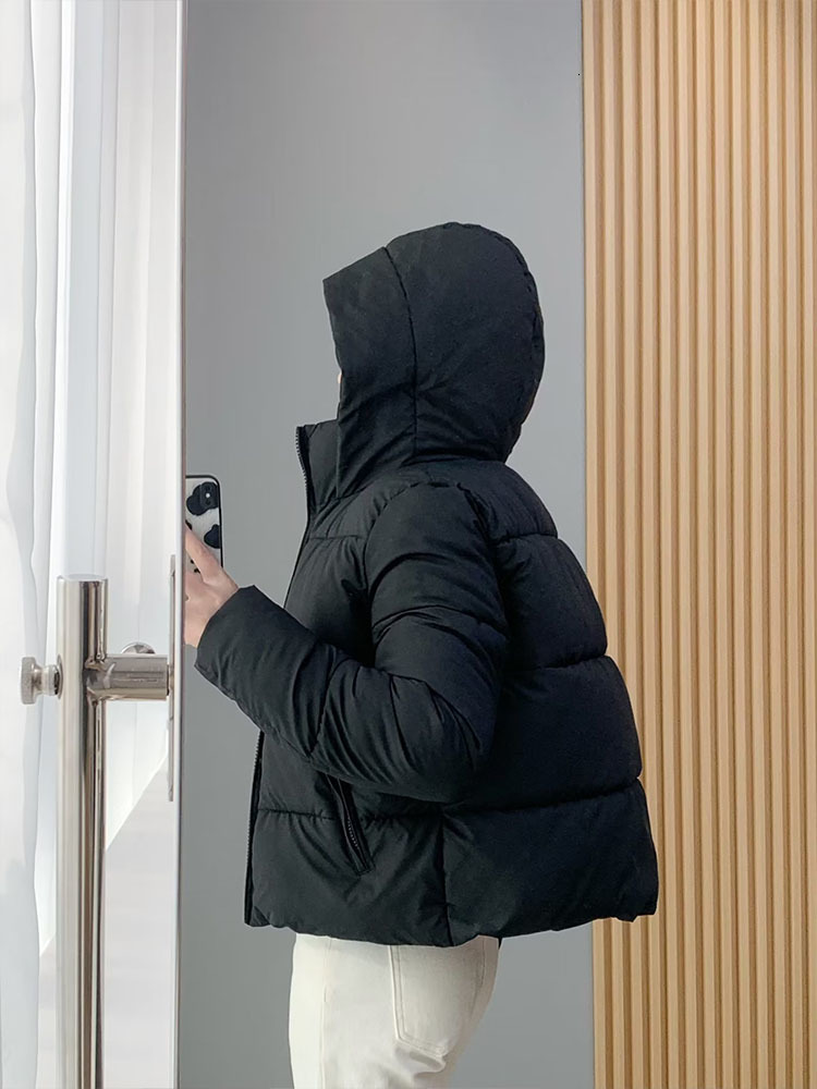 Women s Jackets BSK ZA TRF 4432709 Women Winter Fashion Warm Hooded cotton Jacket Coat Vintage Long Sleeve Zipper Female Outerwear Tops 4432 709 23022