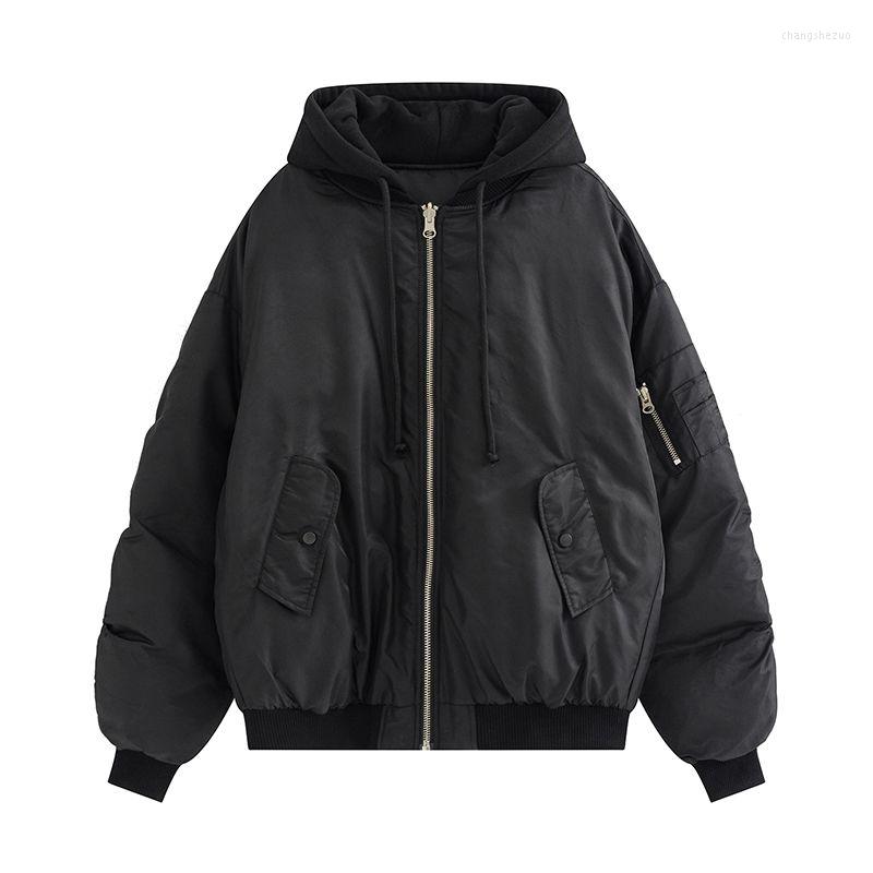 Men's Jackets Winter Hooded Baseball Uniform Padded Jacket Men's And Women's American Vintage Loose Clip Cotton Flight, Black
Men's Jackets Winter Hooded Baseball Uniform Padded Jacket Men's And Women's American Vintage Loose Clip Cotton Flight, Black