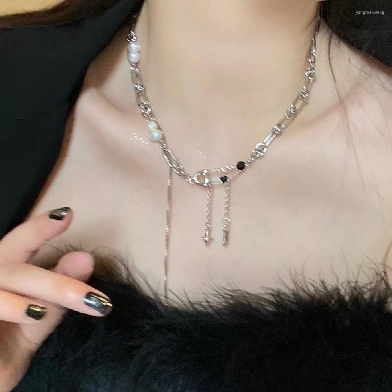 Chains Kpop Pin Tassel Chain Necklace For Women Natural Pearls Stainless Steel Clavicle Y2K Grunge Aesthetic Jewely 2023
Chains Kpop Pin Tassel Chain Necklace For Women Natural Pearls Stainless Steel Clavicle Y2K Grunge Aesthetic Jewely 2023