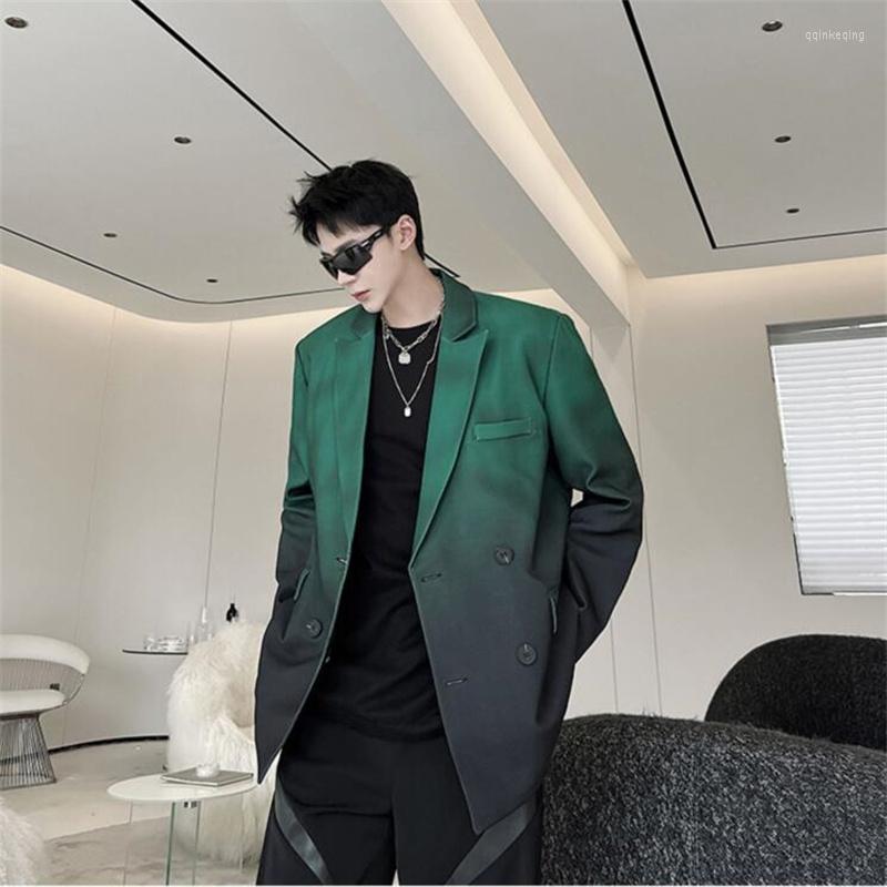 Men's Jackets Net Red Gradual Color Suit Coat For Men's Blazers Korean Version Relaxed Hair Stylist Cool Retro Youth Clothes Fashion, Green
Men's Jackets Net Red Gradual Color Suit Coat For Men's Blazers Korean Version Relaxed Hair Stylist Cool Retro Youth Clothes Fashion, Green